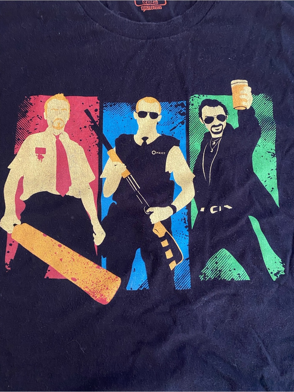 Blood and ice cream Simon Pegg graphic t-shirt men’s medium